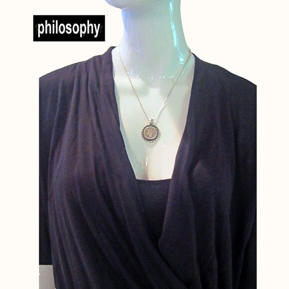 philosophy NEW Surplice Faux Wrap Bandage Bodycon Dress - Picture 7 of 12